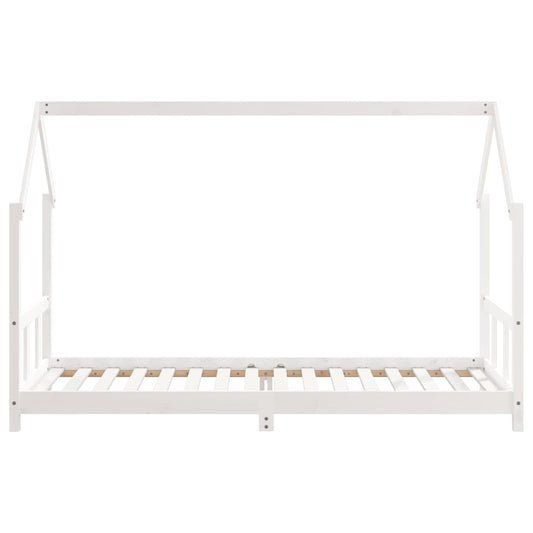 Barnesengeramme hvit 90x200 cm heltre furu