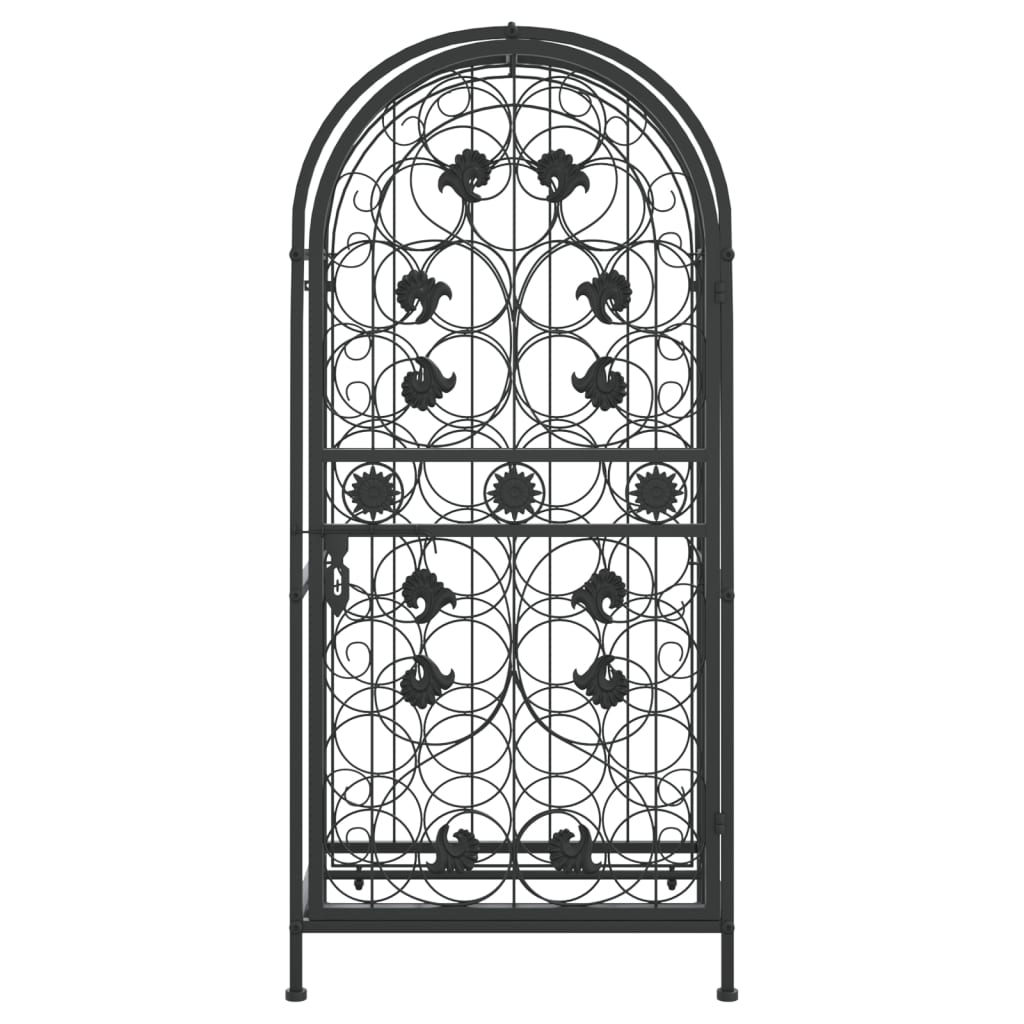 Vinstativ for 33 flasker svart 45x36x100 cm smijern