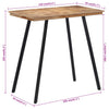 Sammenleggbart barbord 110x55x105 cm heltre teak