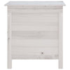 Putekasse hvit 50x49x56,5 cm heltre gran