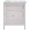 Putekasse hvit 50x49x56,5 cm heltre gran
