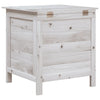 Putekasse hvit 50x49x56,5 cm heltre gran