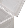 Putekasse hvit 50x49x56,5 cm heltre gran