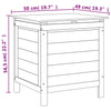 Putekasse hvit 50x49x56,5 cm heltre gran