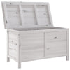 Putekasse hvit 99x49,5x58,5 cm heltre gran