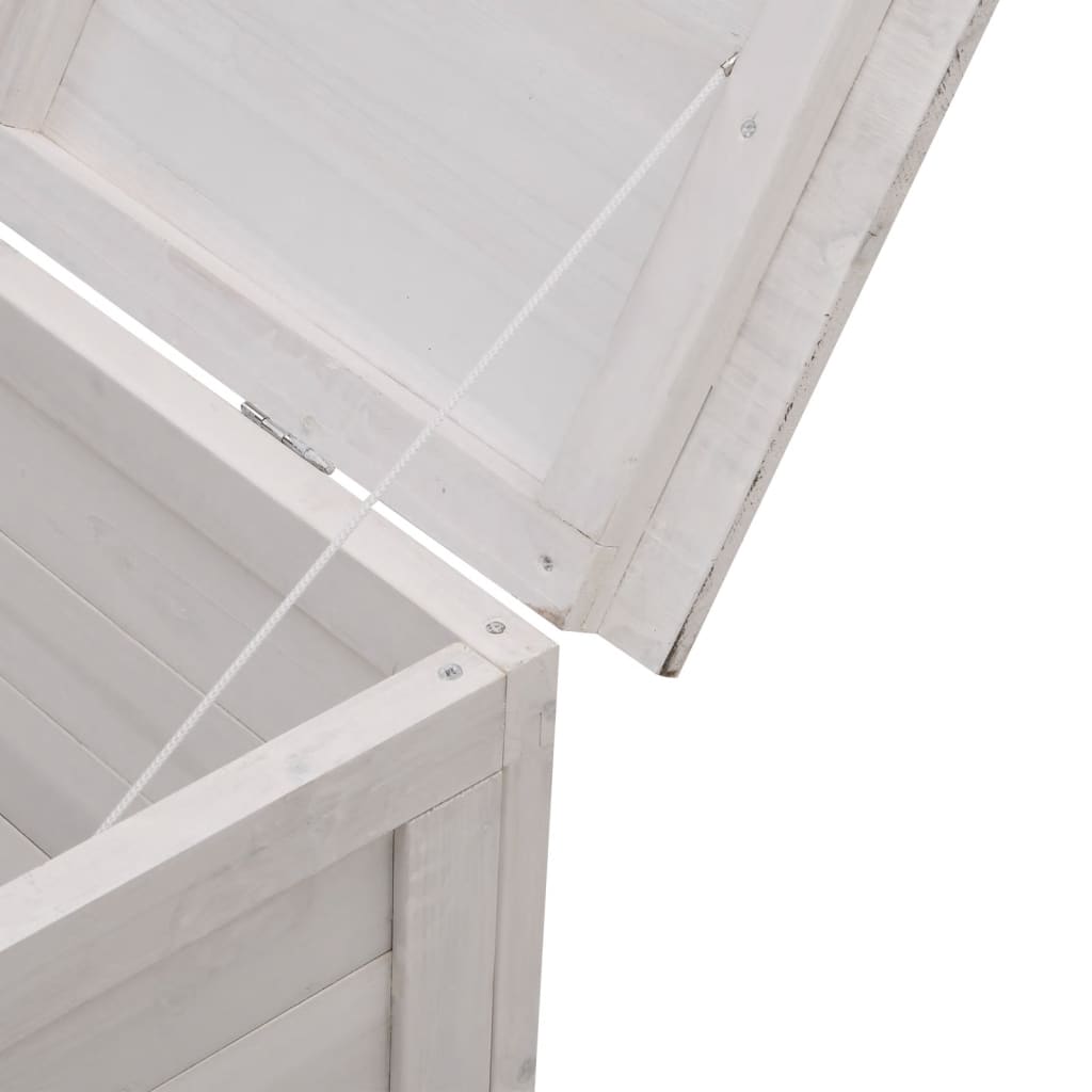 Putekasse hvit 99x49,5x58,5 cm heltre gran