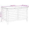 Putekasse hvit 99x49,5x58,5 cm heltre gran