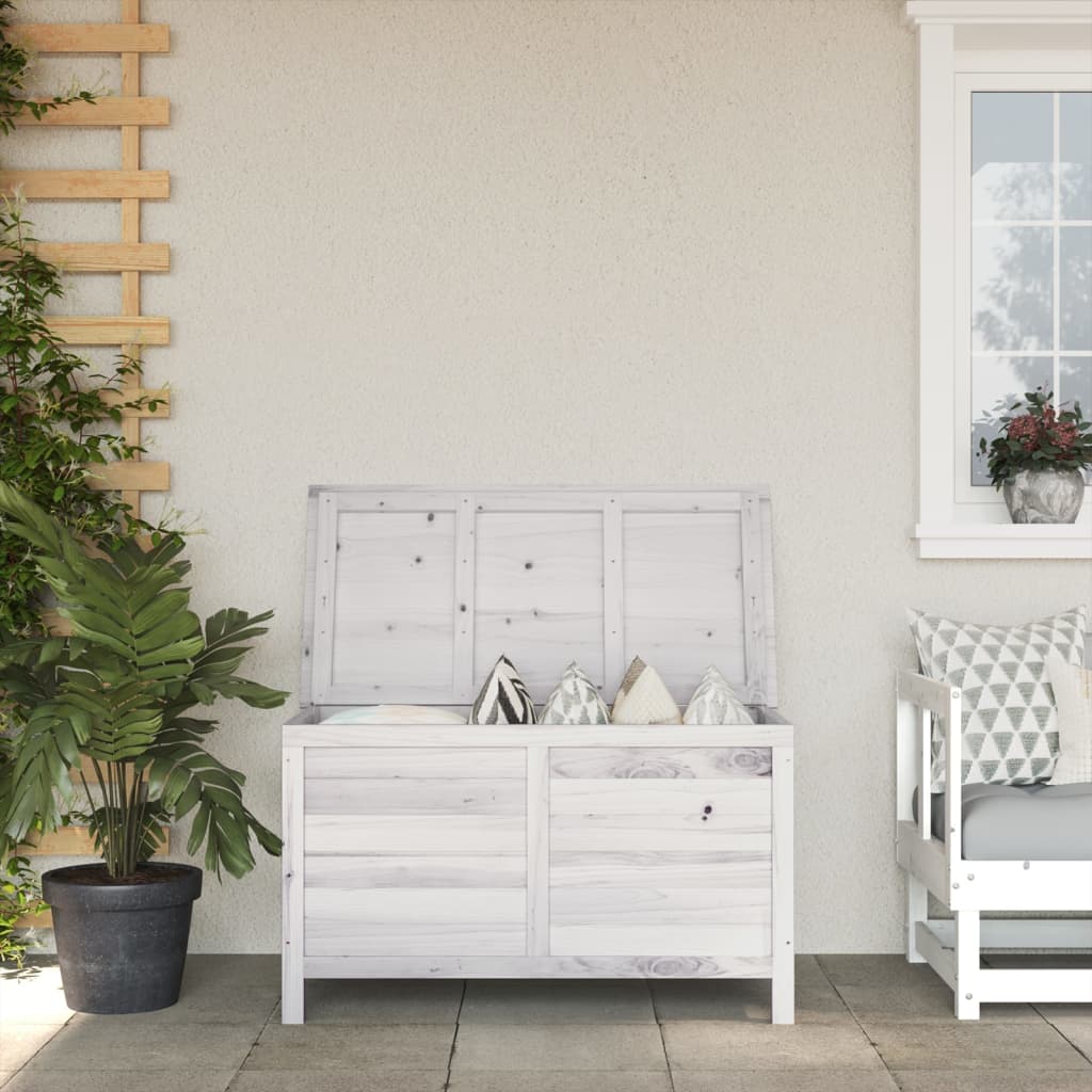 Putekasse hvit 99x49,5x58,5 cm heltre gran