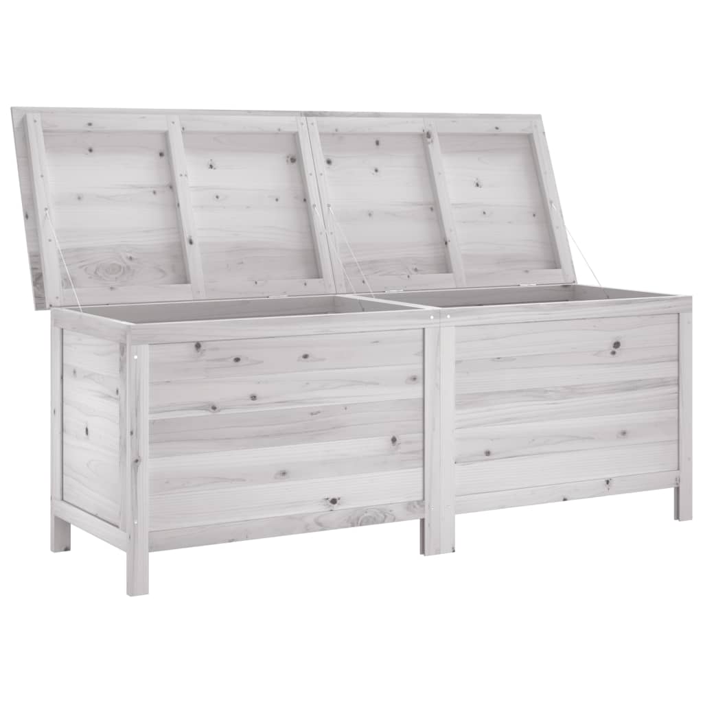 Putekasse hvit 150x50x56,5 cm heltre gran