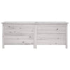 Putekasse hvit 150x50x56,5 cm heltre gran