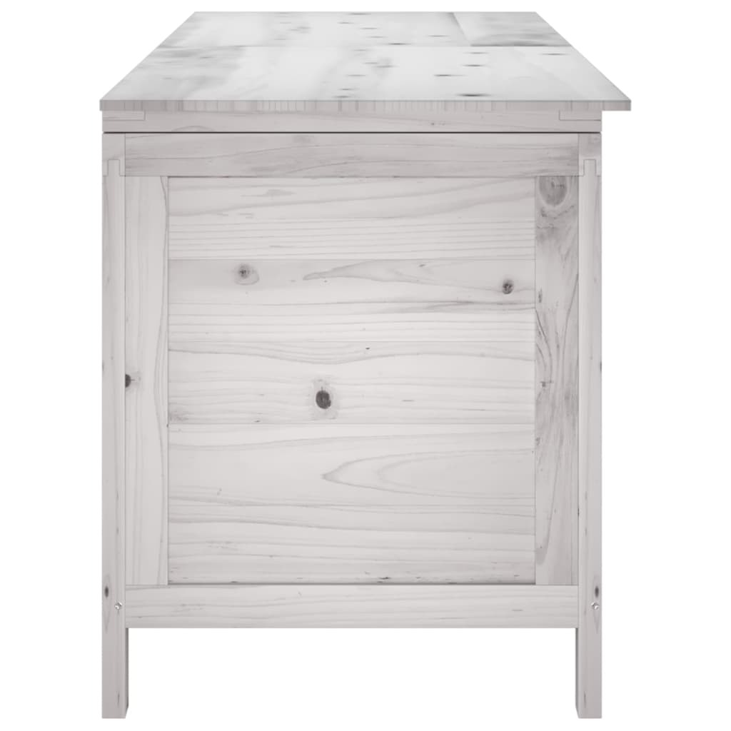 Putekasse hvit 150x50x56,5 cm heltre gran