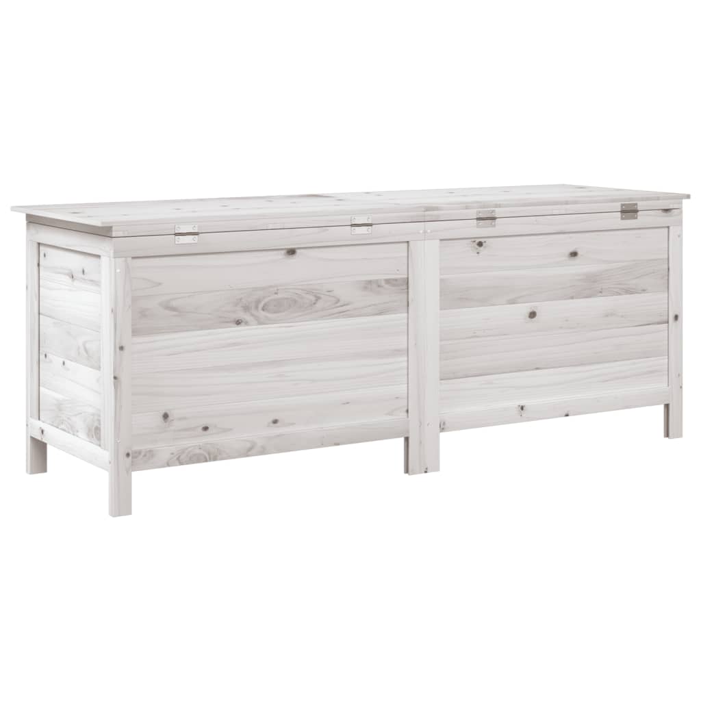 Putekasse hvit 150x50x56,5 cm heltre gran