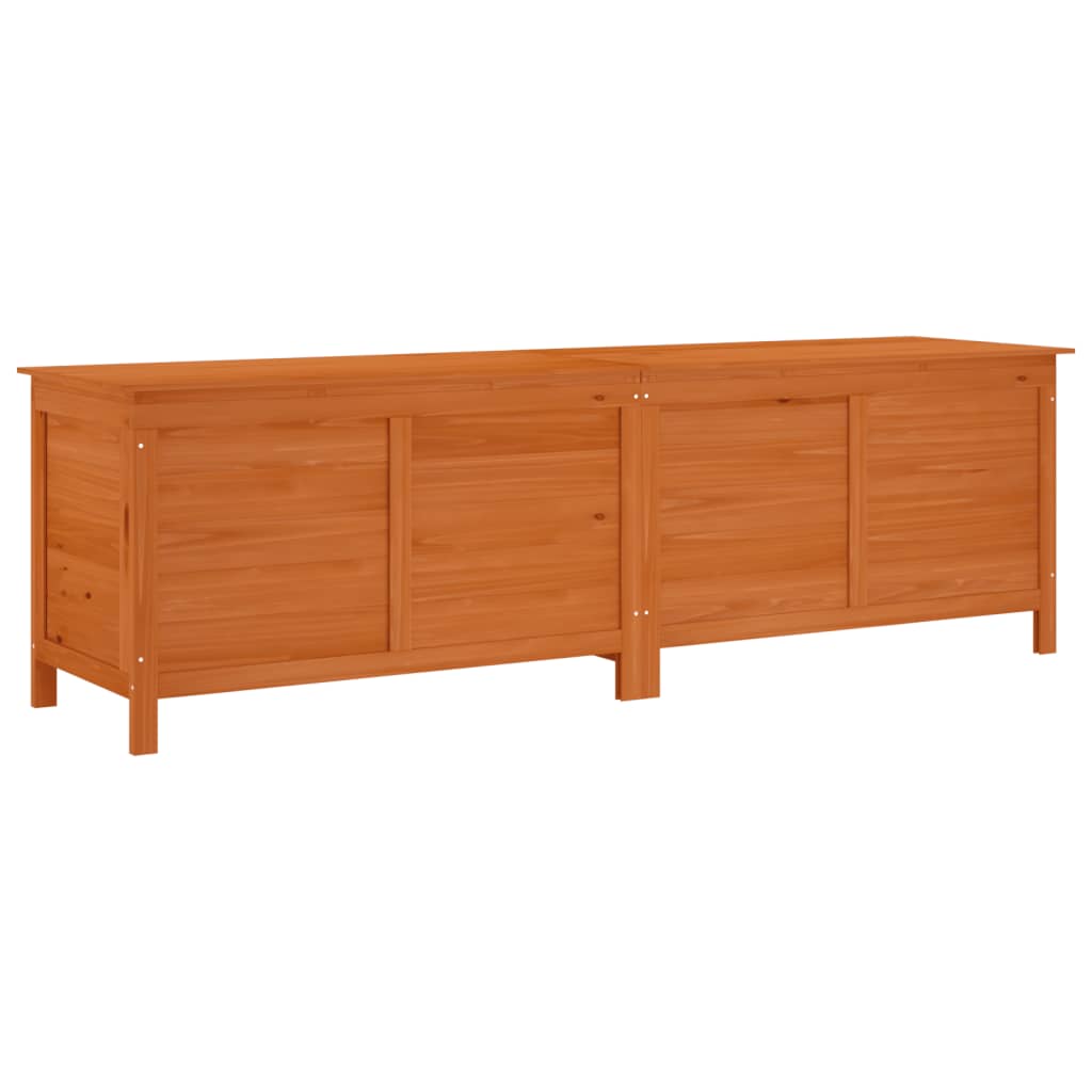 Putekasse brun 198,5x50x56,5 cm heltre gran