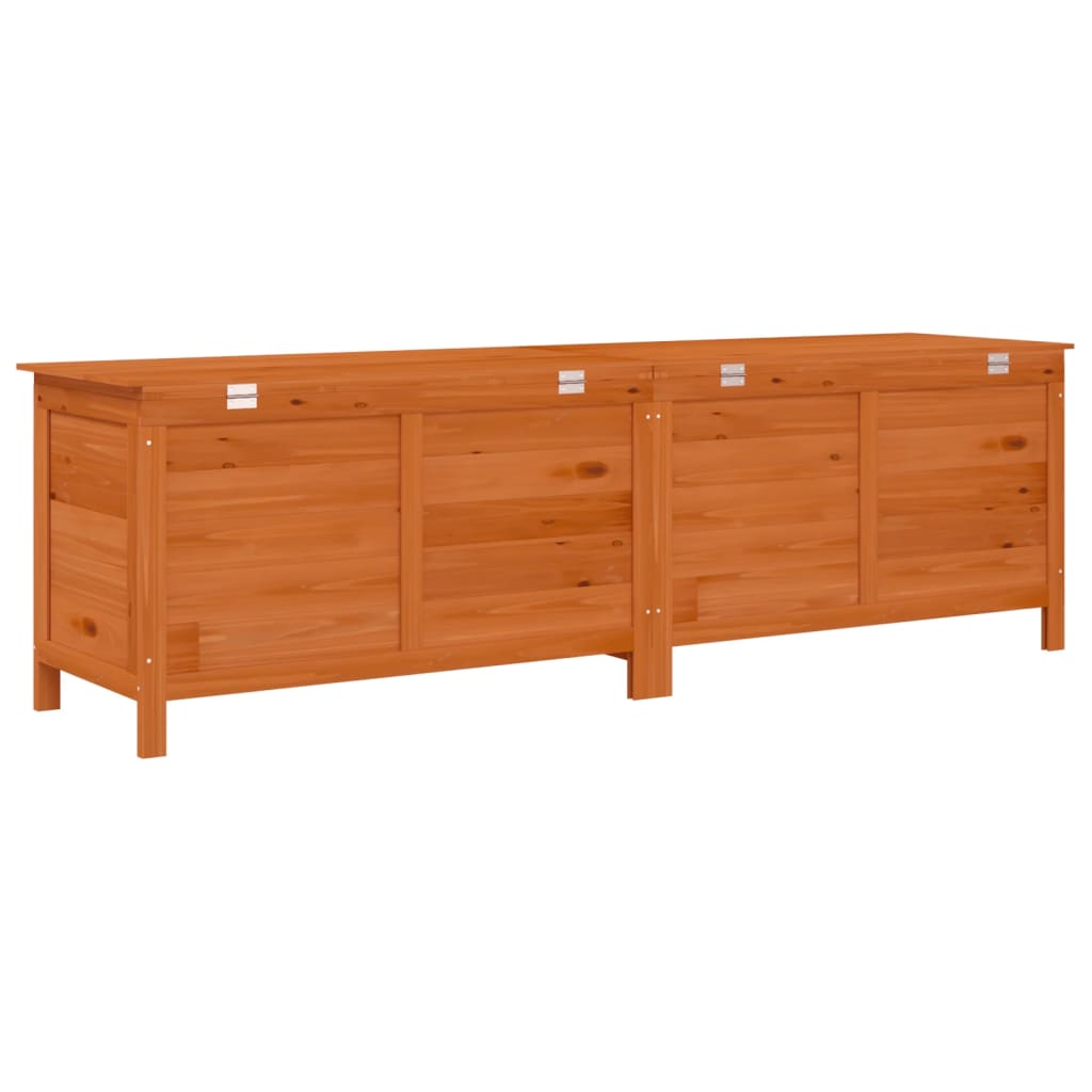 Putekasse brun 198,5x50x56,5 cm heltre gran