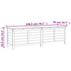 Putekasse brun 198,5x50x56,5 cm heltre gran