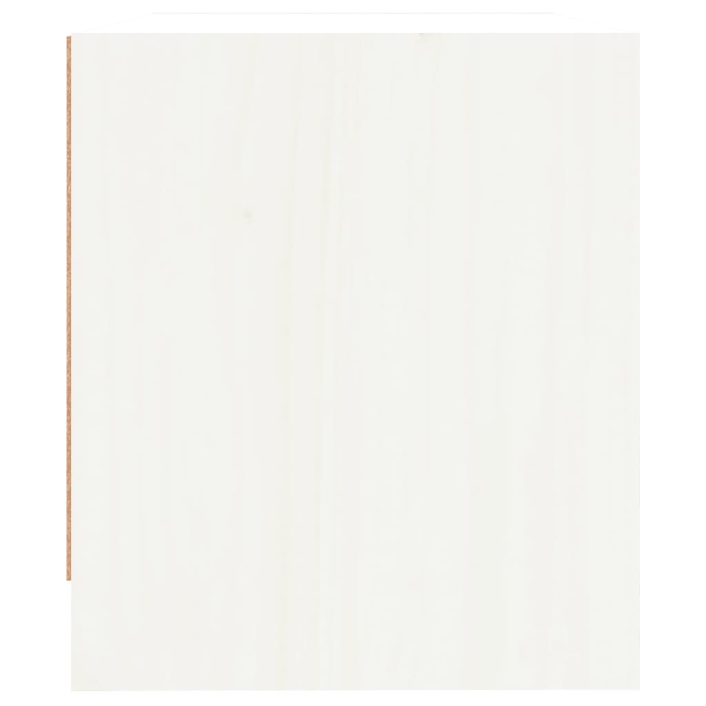 Nattbord 2 stk hvit 40x31x35,5 cm heltre furu