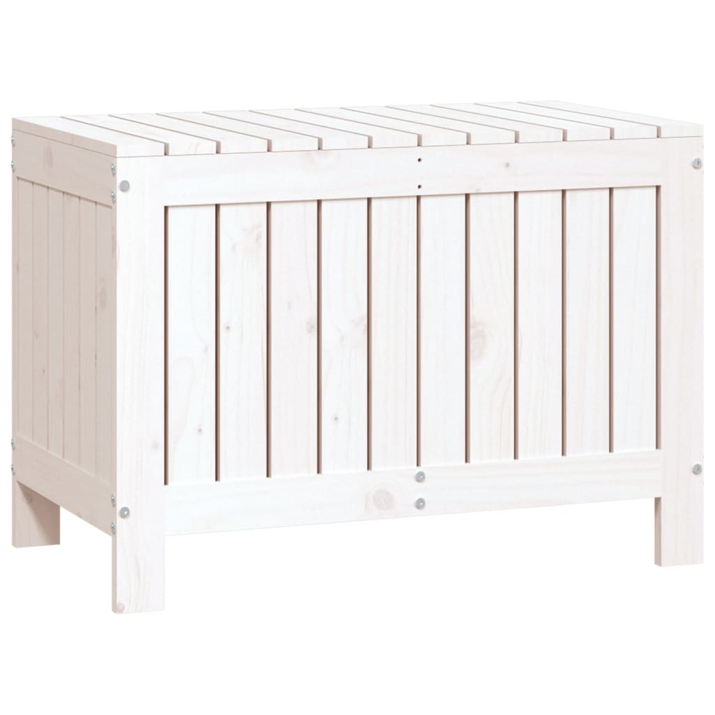Putekasse hvid 76x42,5x54 cm heltre furu