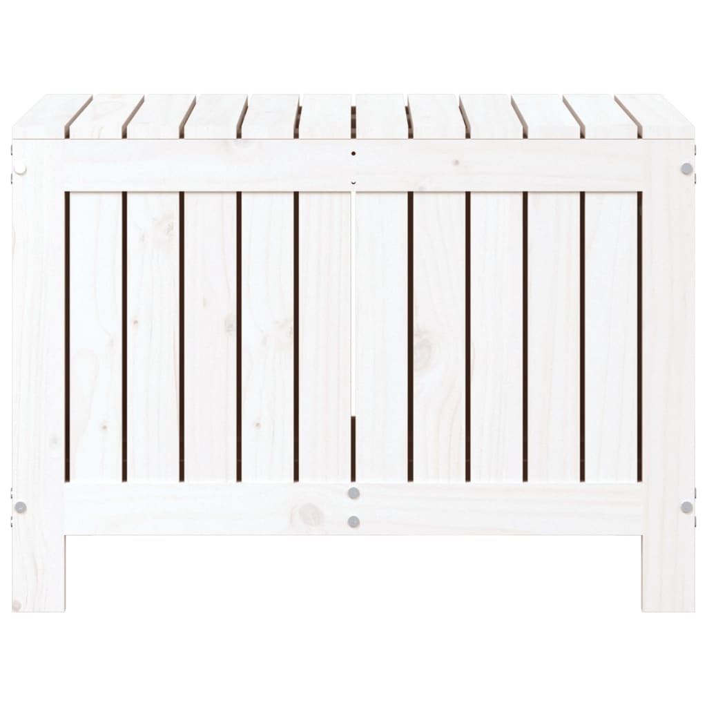 Putekasse hvid 76x42,5x54 cm heltre furu
