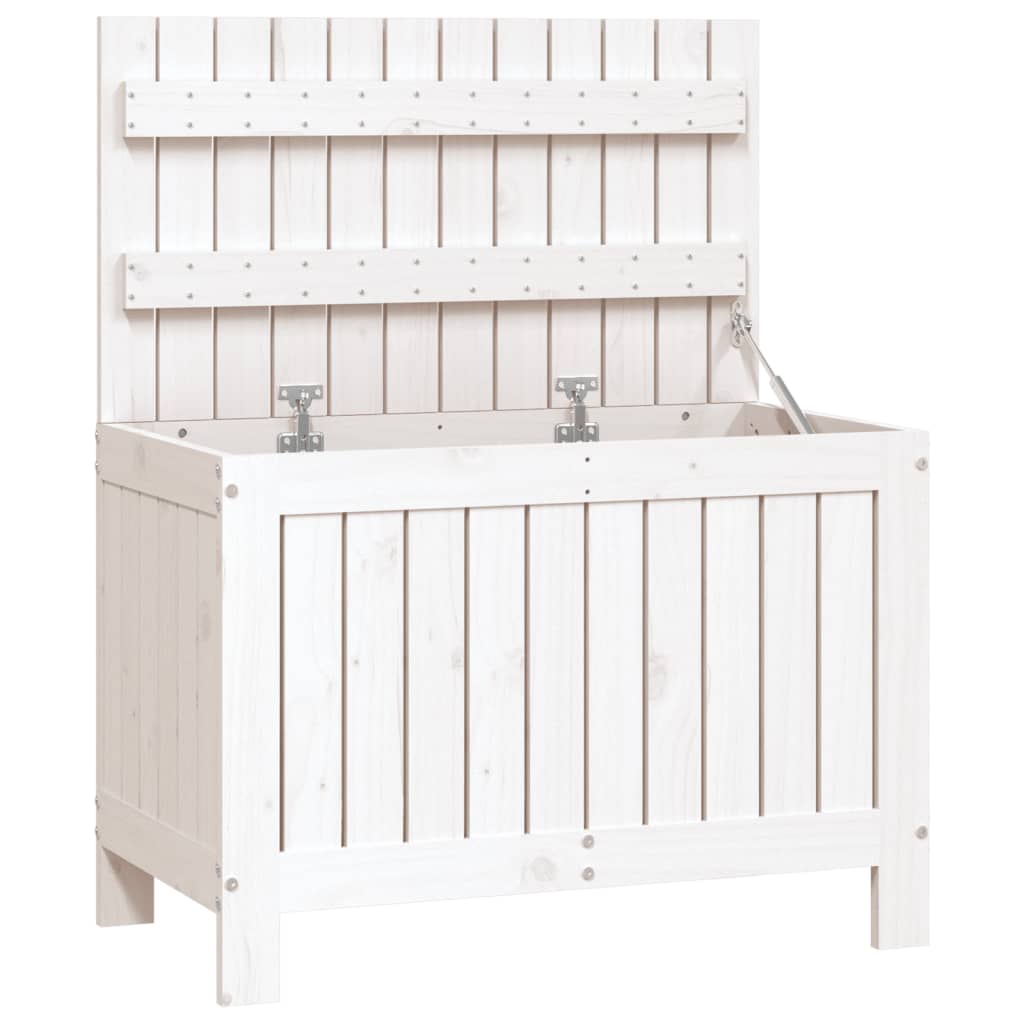 Putekasse hvid 76x42,5x54 cm heltre furu