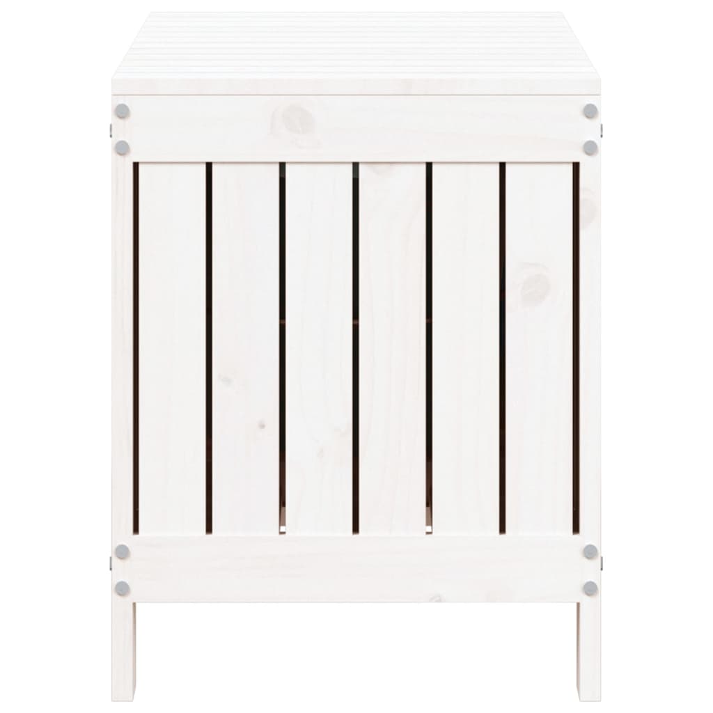 Putekasse hvid 76x42,5x54 cm heltre furu