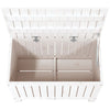 Putekasse hvid 76x42,5x54 cm heltre furu