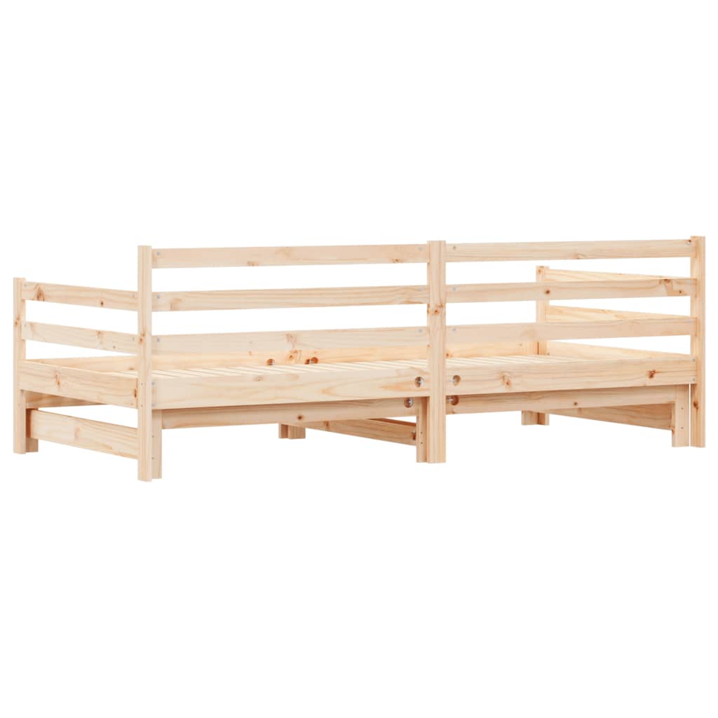 Uttrekkbar dagseng 90x200 cm heltre furu