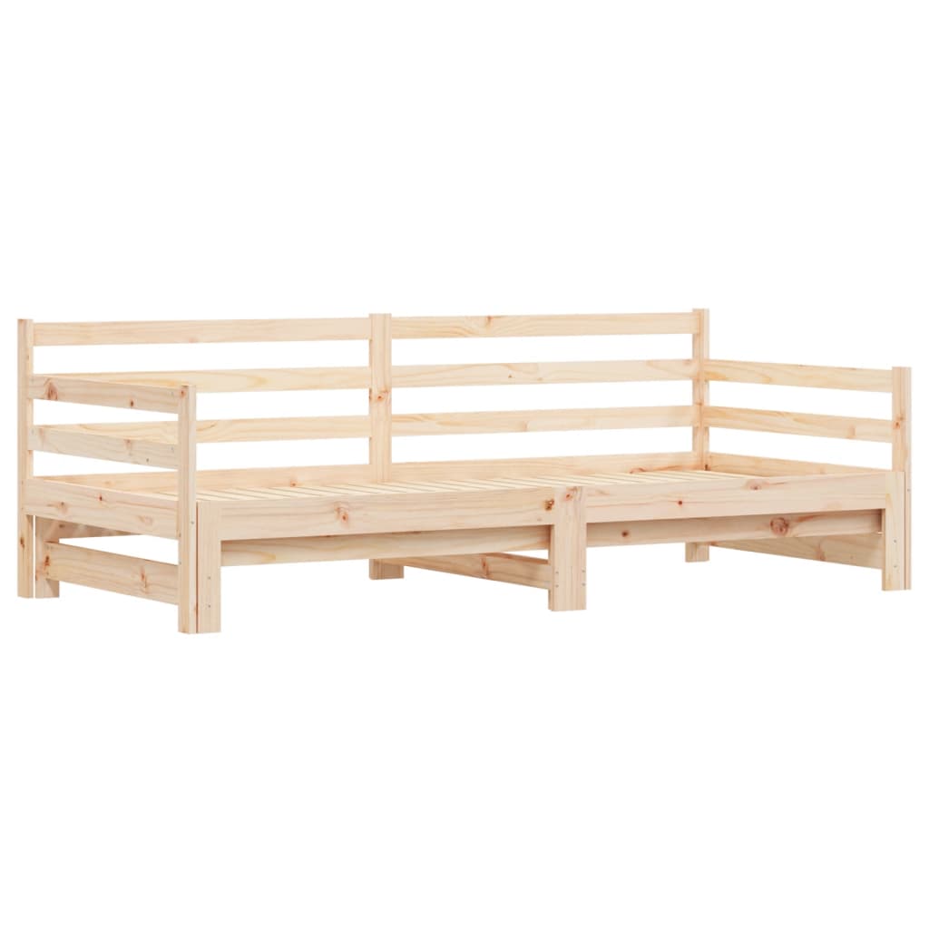 Uttrekkbar dagseng 80x200 cm heltre furu