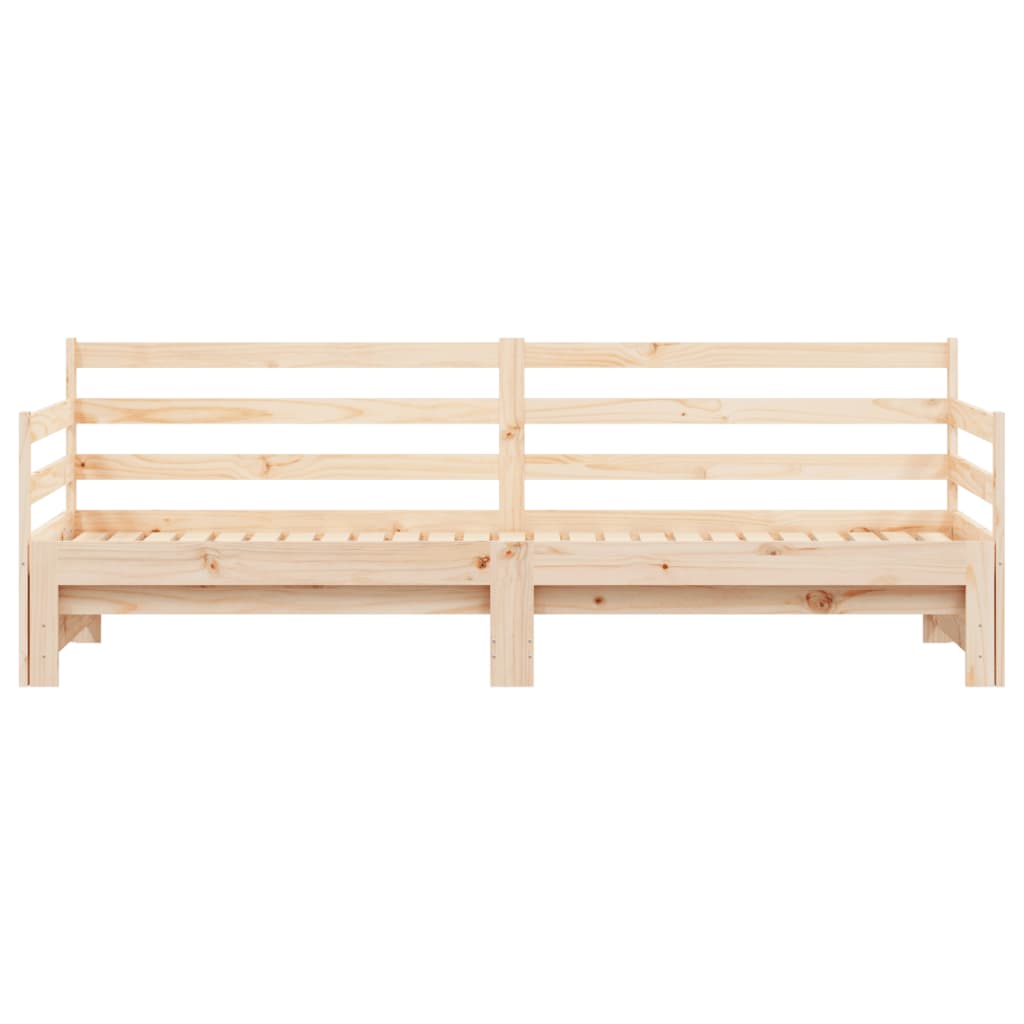 Uttrekkbar dagseng 80x200 cm heltre furu