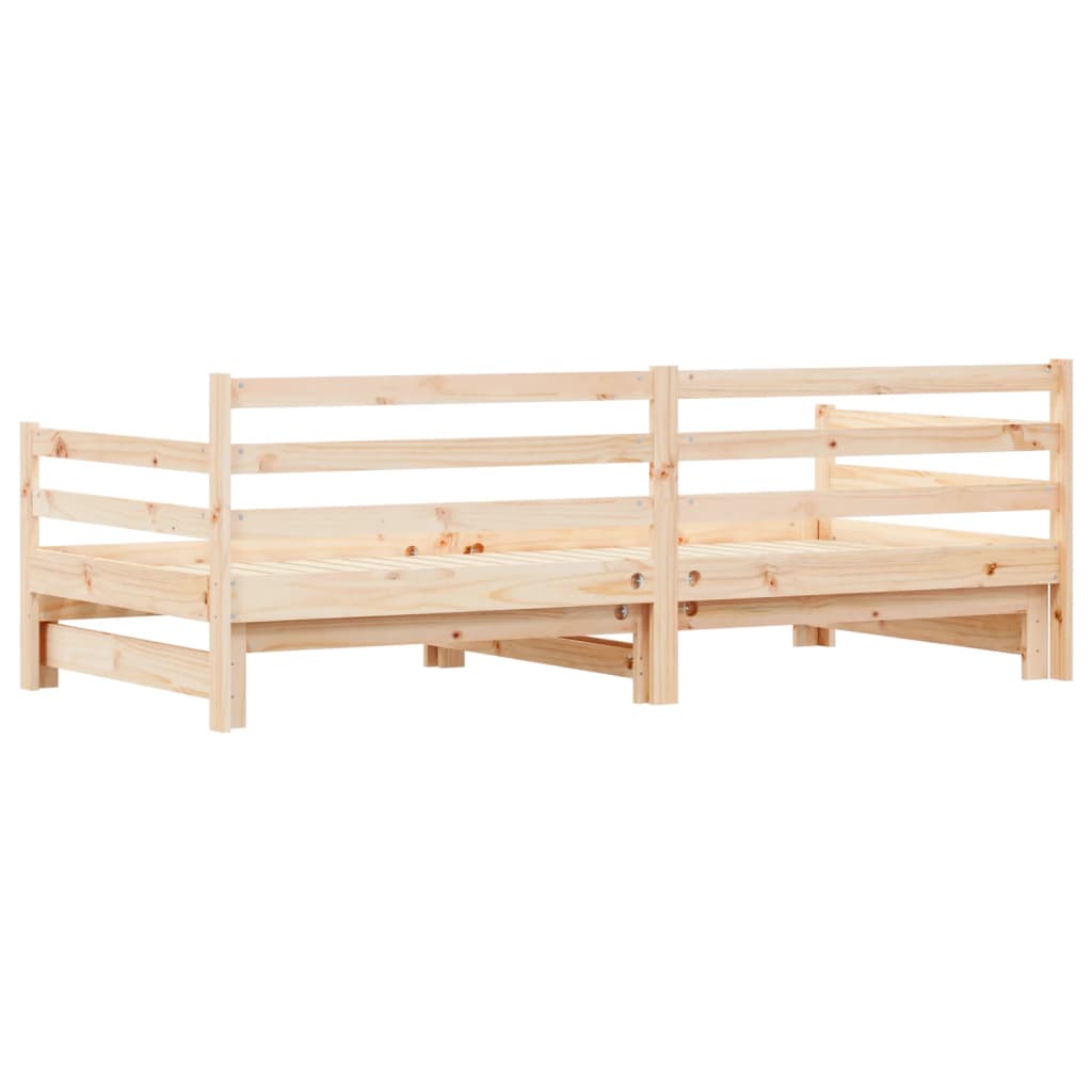 Uttrekkbar dagseng 80x200 cm heltre furu