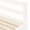 Uttrekkbar dagseng hvit 90x190 cm heltre furu