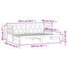 Uttrekkbar dagseng hvit 80x200 cm heltre furu