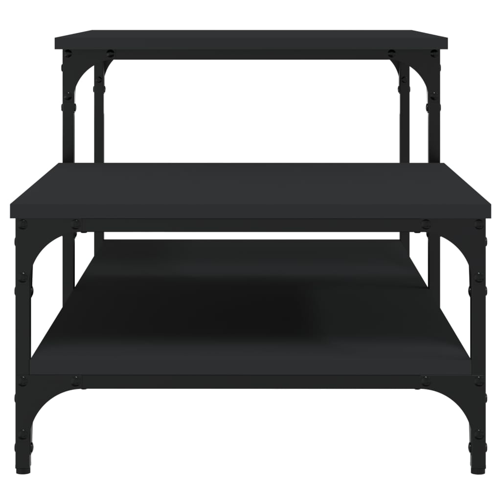 Salongbord svart 100x50,5x45 cm konstruert tre
