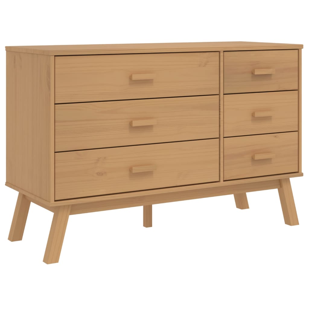 Kommode OLDEN brun heltre furu