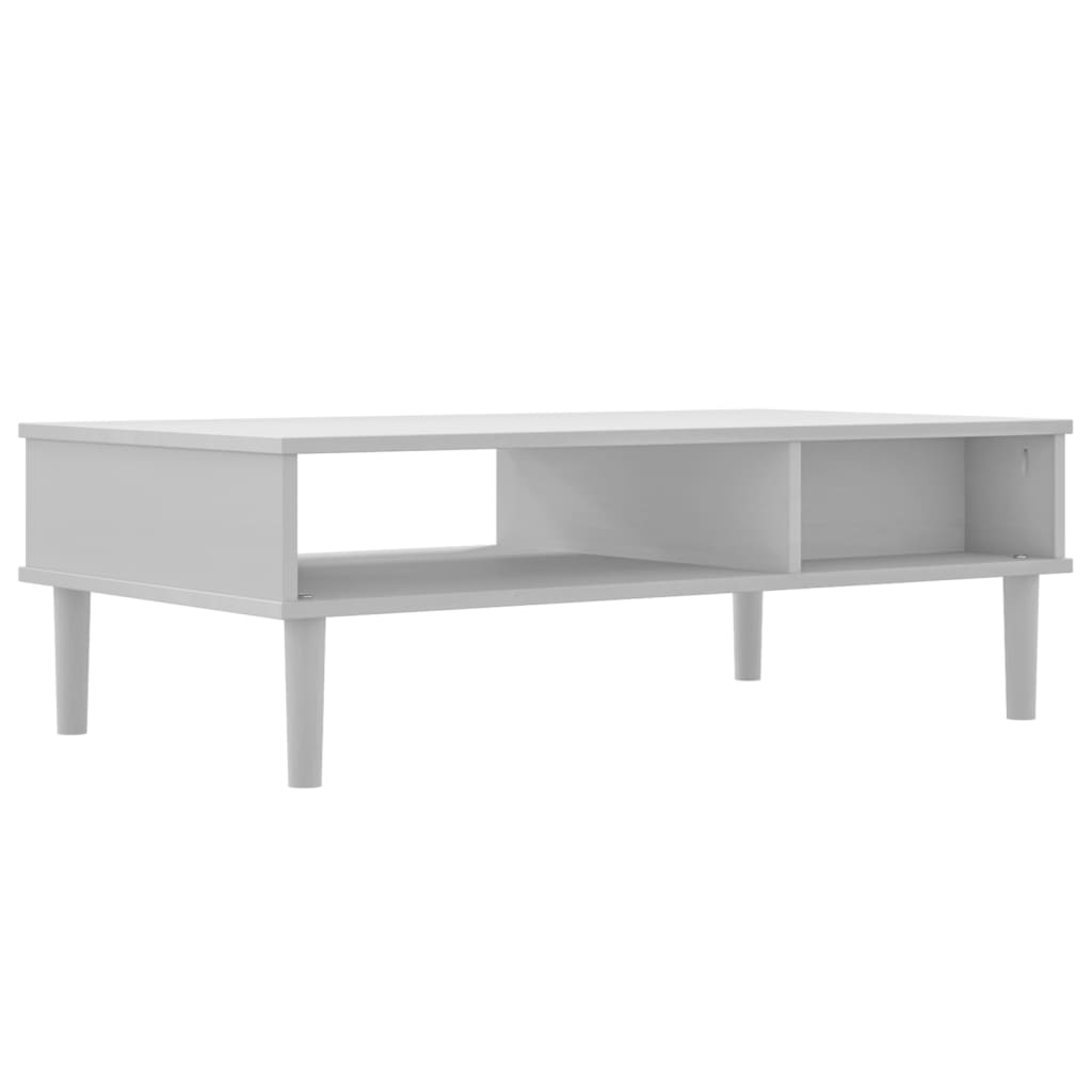 Salongbord SENJA rotting-utseende hvit 100x55x33 cm heltre