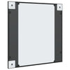 Veggspeil svart 60x60 cm rektangel jern