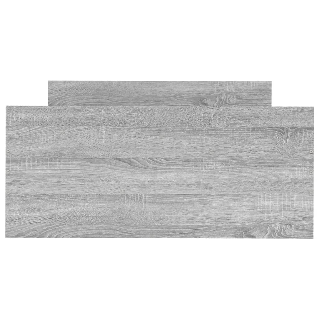 Sengeramme grå sonoma 100x200 cm konstruert tre