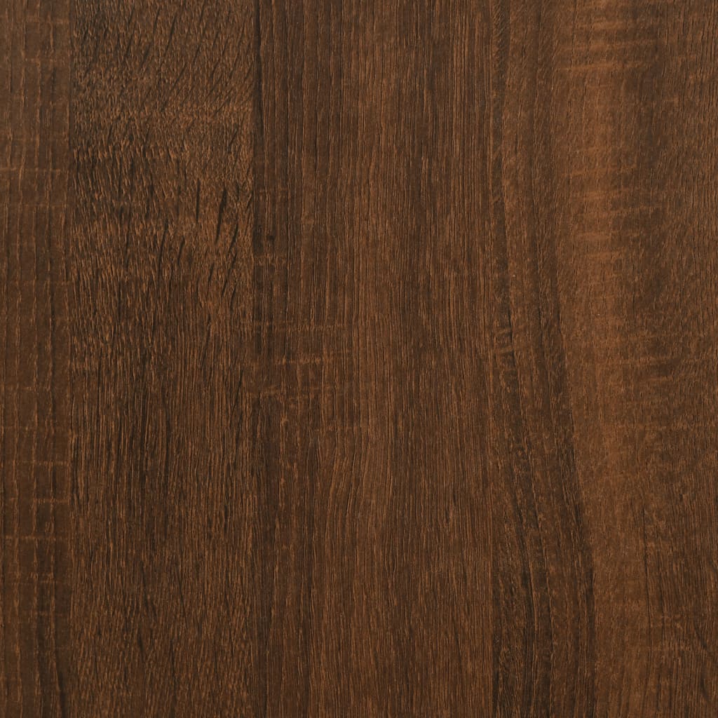 Sengeramme uten madrass brun eik 100x200 cm konstruert tre