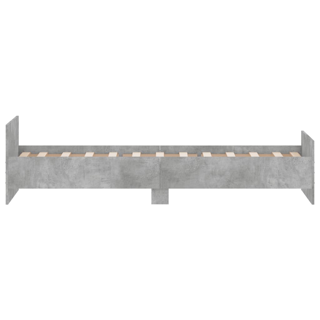 Sengeramme betonggrå 75x190 cm konstruert tre