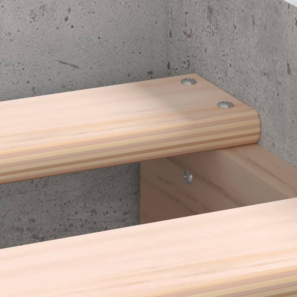 Sengeramme betonggrå 75x190 cm konstruert tre