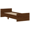 Sengeramme uten madrass brun eik 75x190 cm konstruert tre