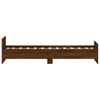 Sengeramme uten madrass brun eik 75x190 cm konstruert tre