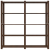 Oppbevaringshylle 5 etasjer brun 170x38x170 cm heltre furu