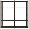 Oppbevaringshylle 5 etasjer svart 170x38x170 cm heltre furu