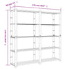 Oppbevaringshylle 5 etasjer svart 170x38x170 cm heltre furu