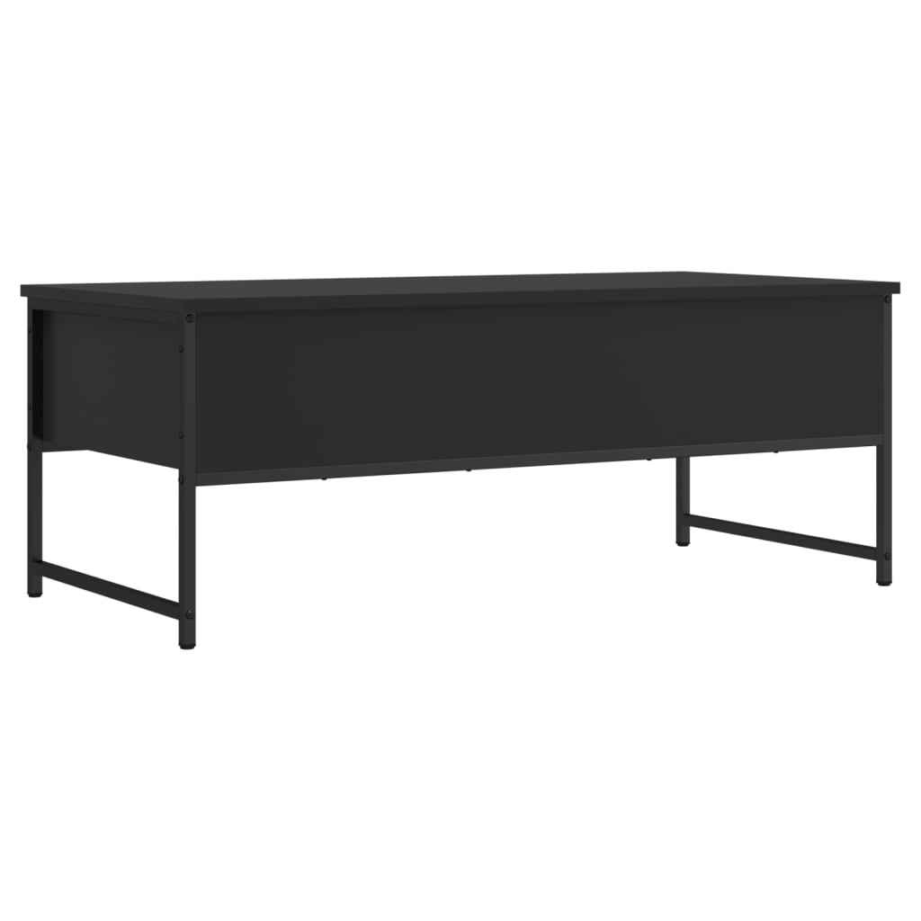 Salongbord svart 101x49x39,5 cm konstruert tre