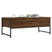 Salongbord brun eik 101x49x39,5 cm konstruert tre
