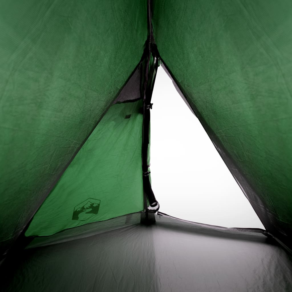 Kuppeltelt for camping 2 personer grønn vanntett