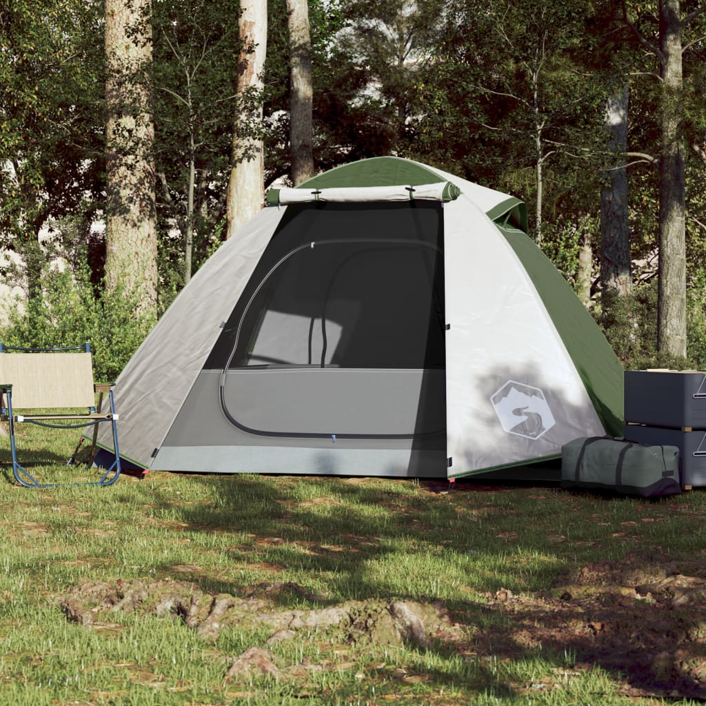 Kuppeltelt for camping 2 personer grønn vanntett