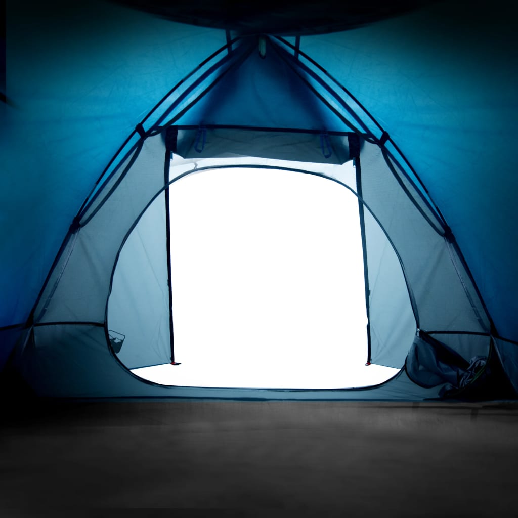 Kuppeltelt for camping 2 personer blå vanntett