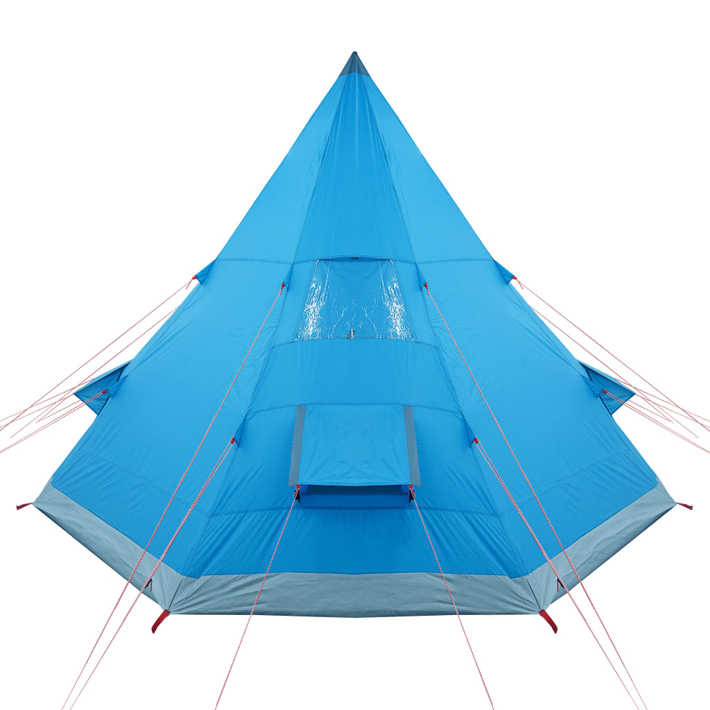 Campingtelt tipi 4 personer blå vanntett
